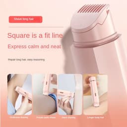 image-Bikini Trimmer For Women Electric Shaver For Women 2 In 1 Pubic Hair