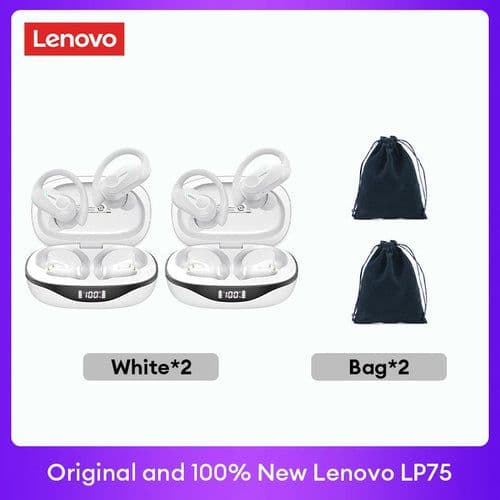 image-Original Lenovo LP75 TWS Bluetooth V5.3 Headphones Wireless LED