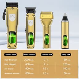 image-Professional Hair Clipper Set for Barber Men's Oil Head Carving