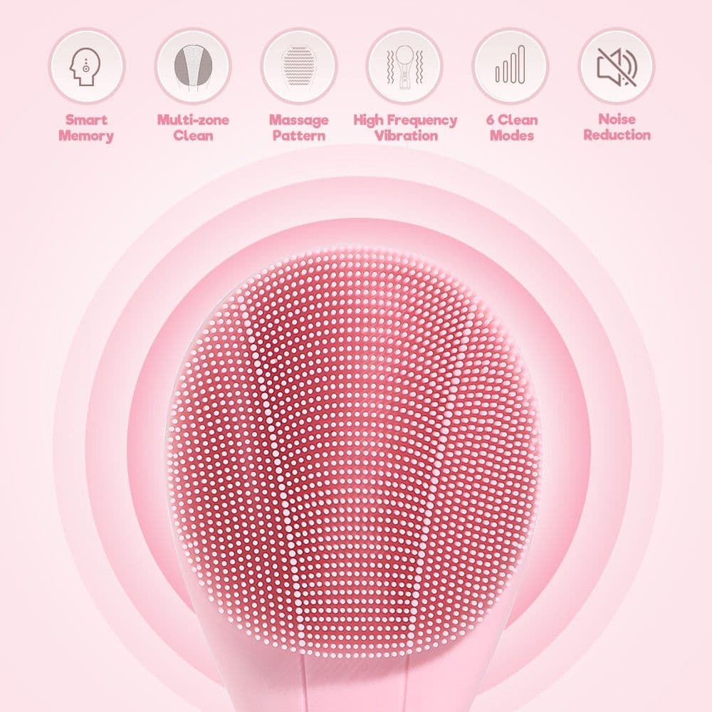 image-Silicone Facial Cleansing Brush Lifting Face Massager
