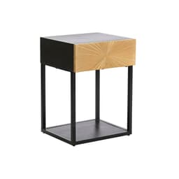 image-Nightstand DKD Home Decor Golden 35 x 40 x 55 cm Black Metal Wood