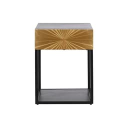 image-Nightstand DKD Home Decor Golden 35 x 40 x 55 cm Black Metal Wood