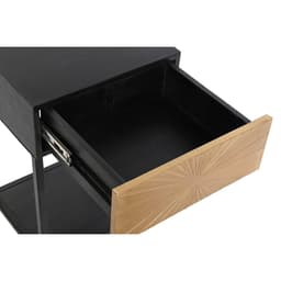 image-Nightstand DKD Home Decor Golden 35 x 40 x 55 cm Black Metal Wood