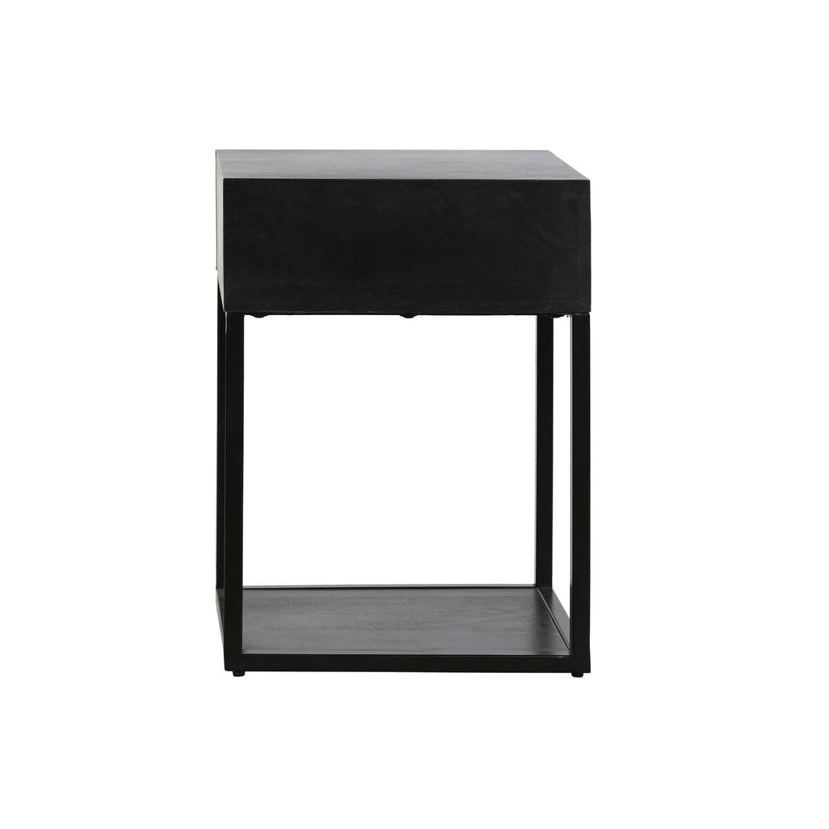 image-Nightstand DKD Home Decor Golden 35 x 40 x 55 cm Black Metal Wood