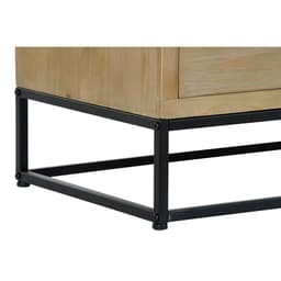image-Sideboard DKD Home Decor Black Natural Metal MDF Wood 120 x 40 x 64 cm