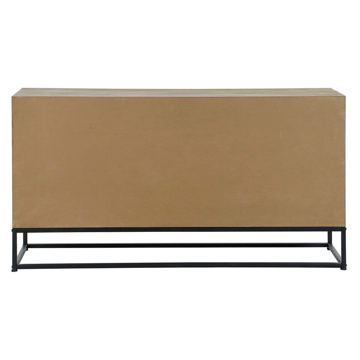 image-Sideboard DKD Home Decor Black Natural Metal MDF Wood 120 x 40 x 64 cm