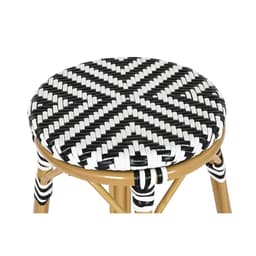 image-Stool Home ESPRIT Bicoloured Metal synthetic rattan 39,5 x 39,5 x 74,5 cm