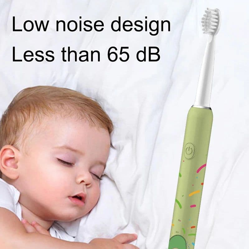 image-Children Sonic Electric Toothbrush With 4 Replace Brush Heads Kids