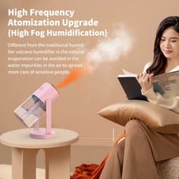 image-Volcano Humidifier Portable Car Air Purifier USB Home Mini Humidifier