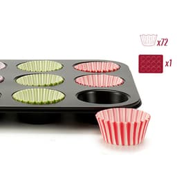 image-Muffin Tray Kinvara Blue Black Red Green Purple Multicolour 7 x 7 x 3 cm 35 x 3 x 26,5 cm Baking tray (12 Units)