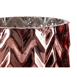 image-Vase Gift Decor Pink Crystal Ear (of wheat) Engraving 11,3 x 19,5 x 11,3 cm (6 Units)