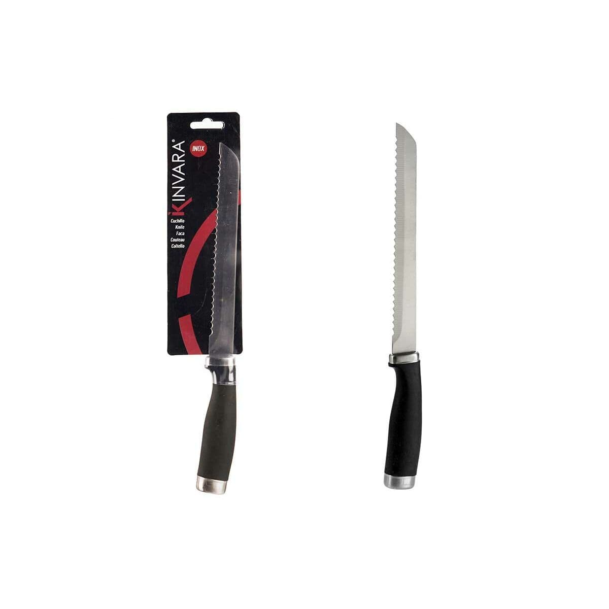 image-Serrated Knife Kinvara Stainless steel Plastic 20 cm (12 Units)