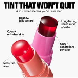 image-3-in-1 Milk Jelly Tint Facial Blusher Wand Moisturized Long Lasting