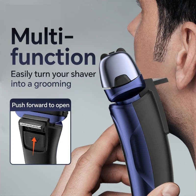 image-Electric Razor for Men Wet & Dry Foil Shaver with 3-Blade & Edge