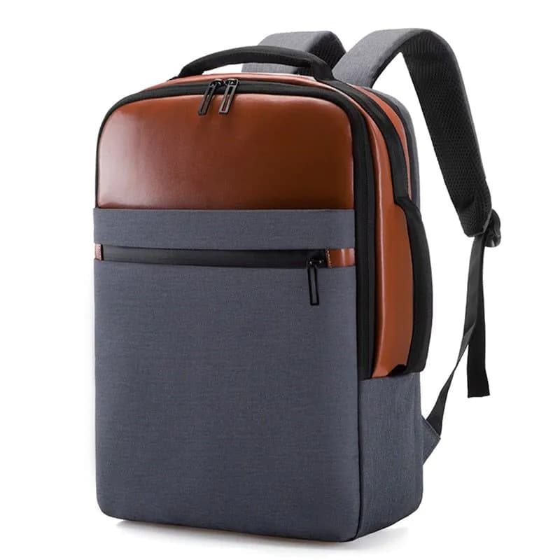 image-Business Backpack For Men Large Capacity USB Charging Bag Male