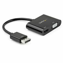 image-Display Port to HDMI/VGA Adapter Startech DP2VGAHD20 4K Ultra HD Black
