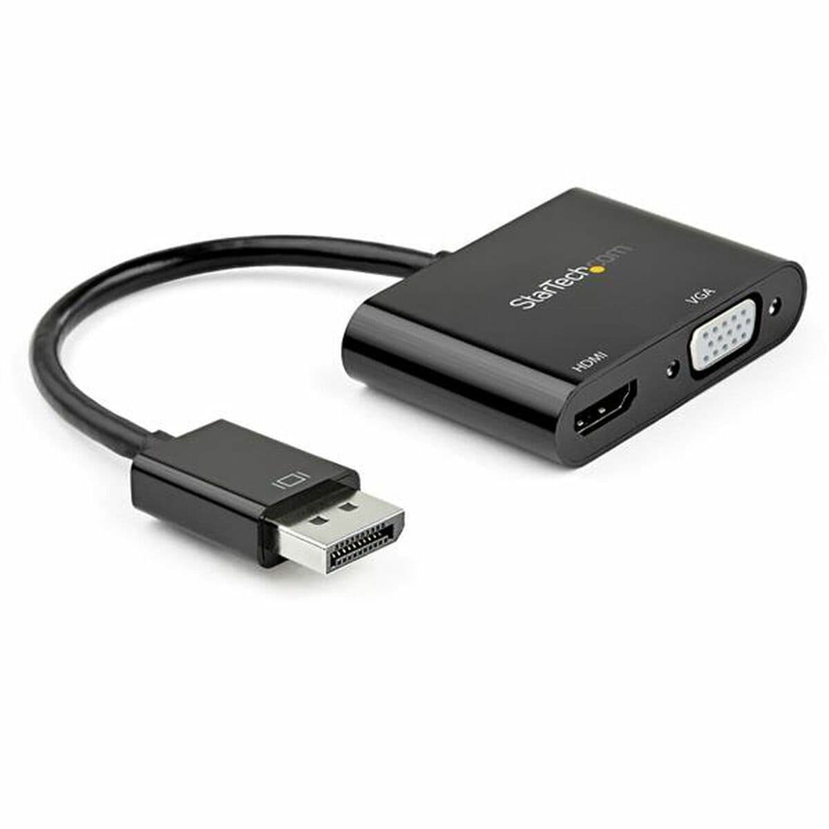 image-Display Port to HDMI/VGA Adapter Startech DP2VGAHD20 4K Ultra HD Black