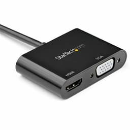 image-Display Port to HDMI/VGA Adapter Startech DP2VGAHD20 4K Ultra HD Black