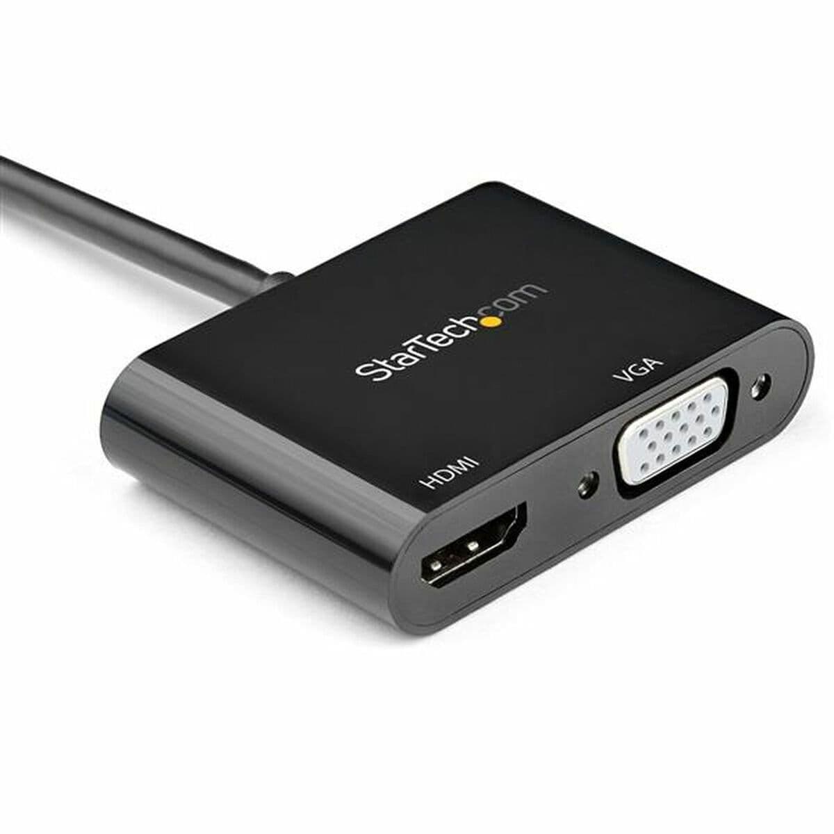 image-Display Port to HDMI/VGA Adapter Startech DP2VGAHD20 4K Ultra HD Black