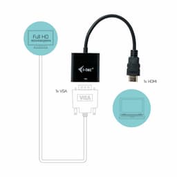 image-HDMI to VGA Adapter i-Tec HDMI2VGAADA Black 15 cm