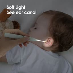 image-1 Set Baby Ear Cleaner Ear Wax Removal Tool Flashlight Earpick Ear