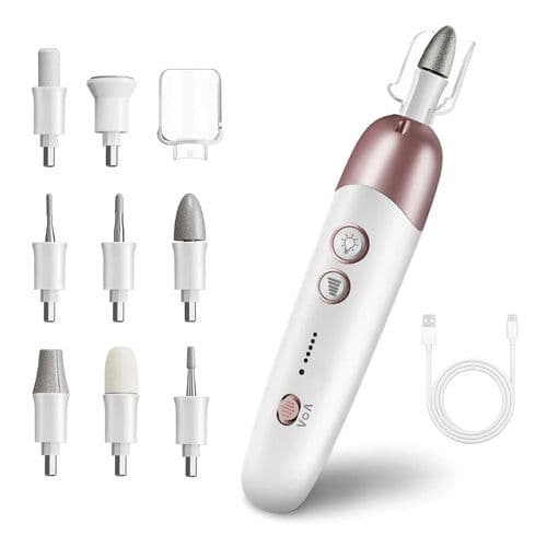 image-Cordless Electric Nail File Set Portable Nail Drill Machine for Hand
