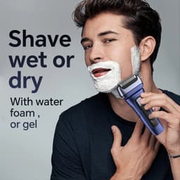 image-Electric Razor for Men Wet & Dry Foil Shaver with 3-Blade & Edge