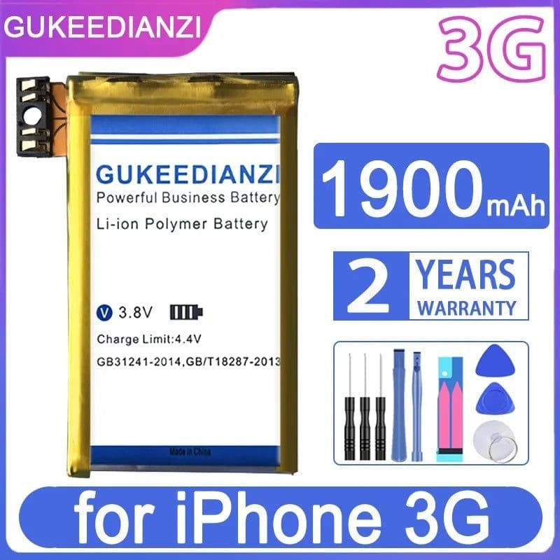 image-GUKEEDIANZI Replacement Battery for Apple IPhone 3GS 3G SE 2020/2 Batterij + Track NO.