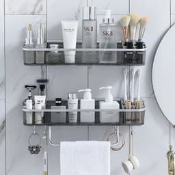 image-Punch-free Bathroom Shelf