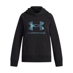 image-Hooded Sweatshirt for Girls Under Armour Rival Flc Shimmer Hdy Black