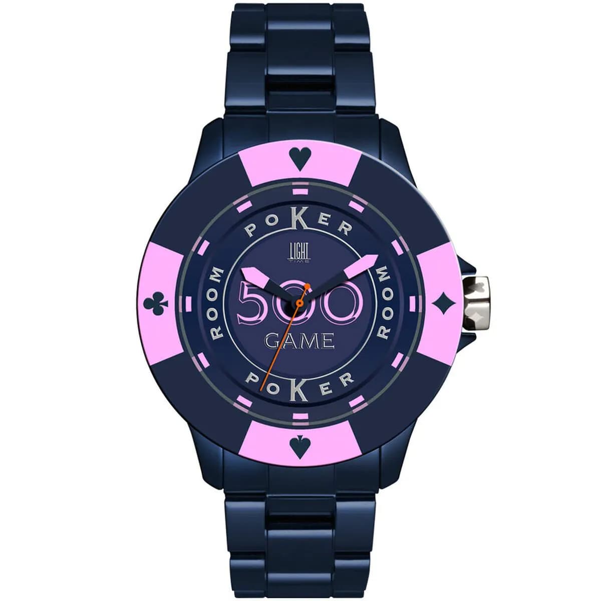 image-Unisex Watch Light Time POKER (Ø 41 mm)