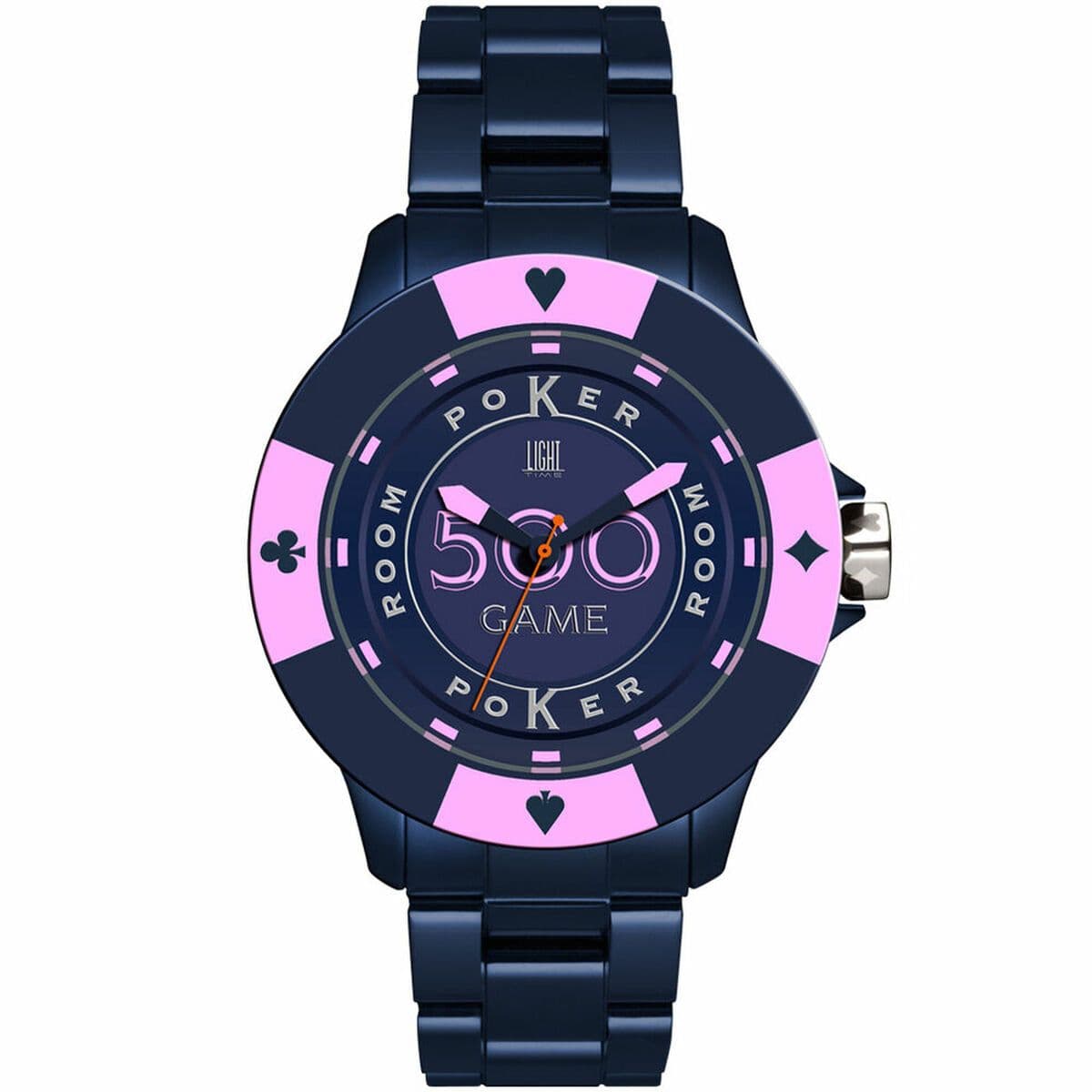image-Unisex Watch Light Time POKER (Ø 41 mm)