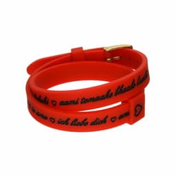 image-Ladies' Bracelet il mezzometro I LOVE YOU GOLD - BRACCIALE IN SILICONE/SILICONE BRACELET