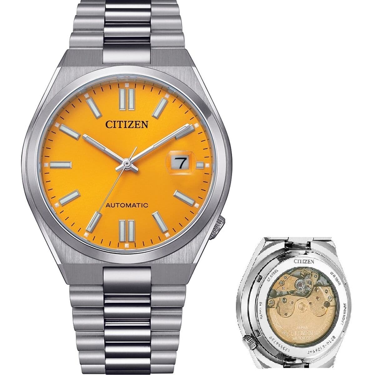 image-Men's Watch Citizen NJ0150-81Z Orange Silver (Ø 40 mm)