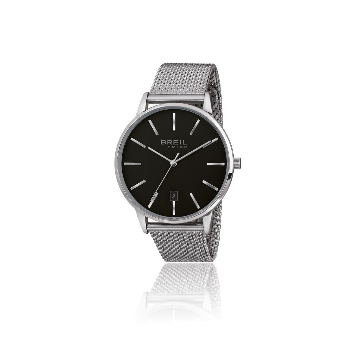 image-Men's Watch Breil EW0458 Black Silver (Ø 41 mm)