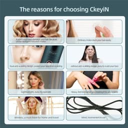 image-Automatic Hair Curler Ceramic Anti-Scalding Wireless Curling Iron for