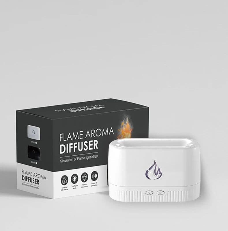 image-Flame Aromatherapy Machine Humidifier Home Office Hotel Essential Oil