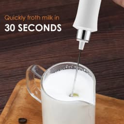 image-3 in 1 Milk Frother Electric Milk Foamer Coffee Blender Portable Mini