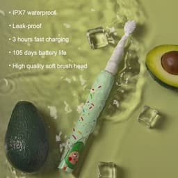 image-Children Sonic Electric Toothbrush With 4 Replace Brush Heads Kids