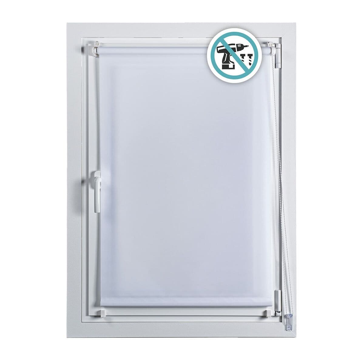 image-Roller blinds Stor Planet Clip&Fix Night&Day White 150 x 180 cm