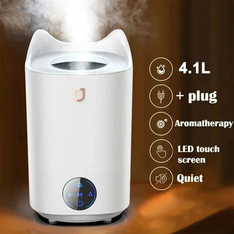 image-4100ML Air Humidifier Touch Screen Aroma Diffuser Large Aromatherapy