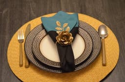 image-Vibhsa Golden Rose Set of 4 Napkin Rings