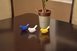 image-Vibhsa Bird Figurines Symbols of Health & Happiness (Blue, White & Yellow)