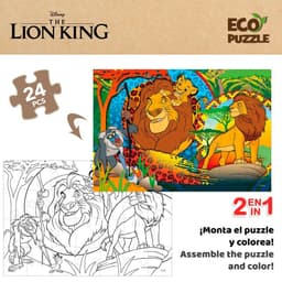 image-Child's Puzzle The Lion King Double-sided 24 Pieces 70 x 1,5 x 50 cm (12 Units)