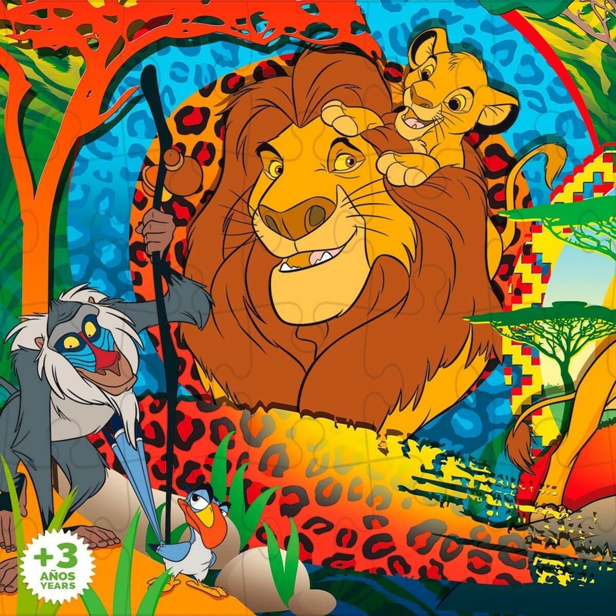 image-Child's Puzzle The Lion King Double-sided 24 Pieces 70 x 1,5 x 50 cm (12 Units)