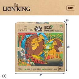 image-Child's Puzzle The Lion King Double-sided 24 Pieces 70 x 1,5 x 50 cm (12 Units)