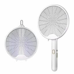 image-USB Electric Fly Swatters Foldable UV Light Electric Flies Shocker