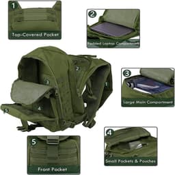 image-40L Military Tactical Backpack Army Assault Bag System Bags Backpacks
