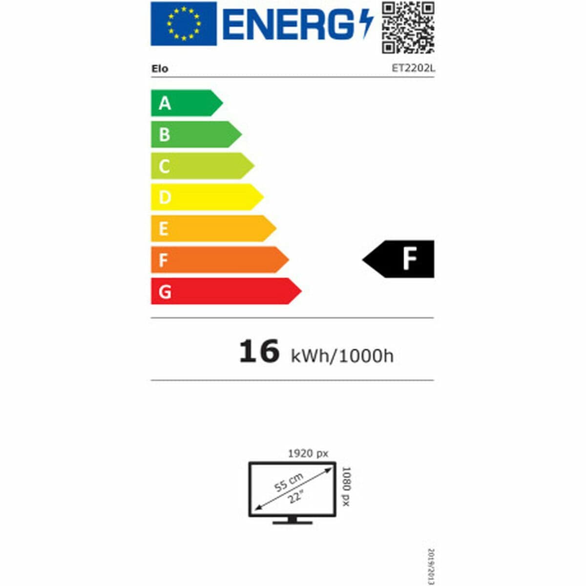image-Monitor Elo Touch Systems 2202L 21,5" Full HD 60 Hz 50-60 Hz