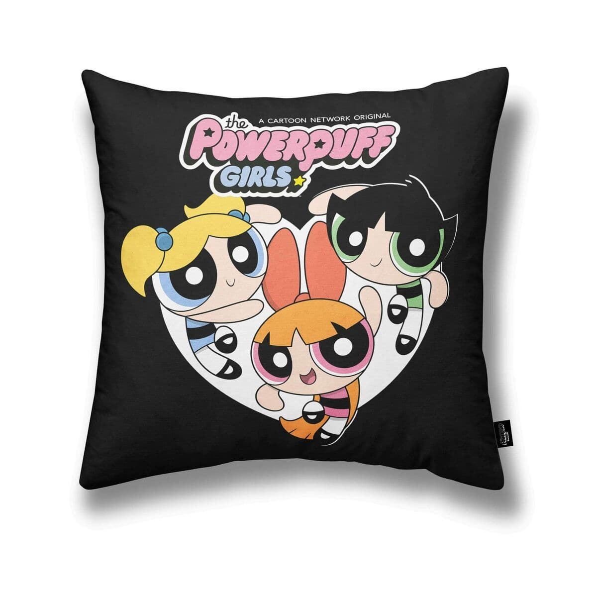 image-Cushion cover Powerpuff Girls Powerpuff B Black Multicolour 45 x 45 cm